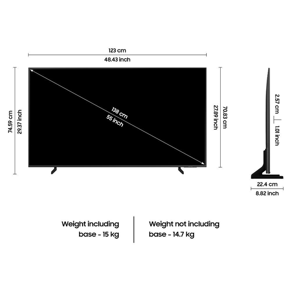 Buy Samsung 55 inch 138 cm 55Q60C QLED Smart TV - Vasanth and Co