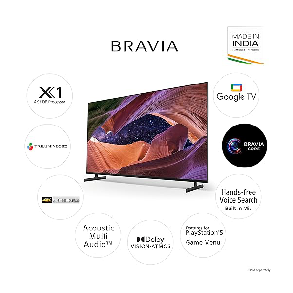 Buy Sony Bravia 55 inch 139 cm KD-55X82L 4K Ultra HD Smart LED Google TV - Vasanth and Co