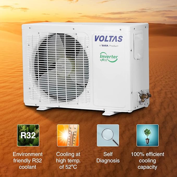 Buy Voltas 1 Ton 3 star SAC 123V Vectra Elite 4 in 1 Convertible Inverter Split AC - Vasanth and Co