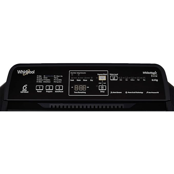 Buy Whirlpool 6.5 Kg WHITEMAGIC ELITE 6.5 GREY 10Y Fully-Automatic Top Loading Washing Machine - Vasanth and Co