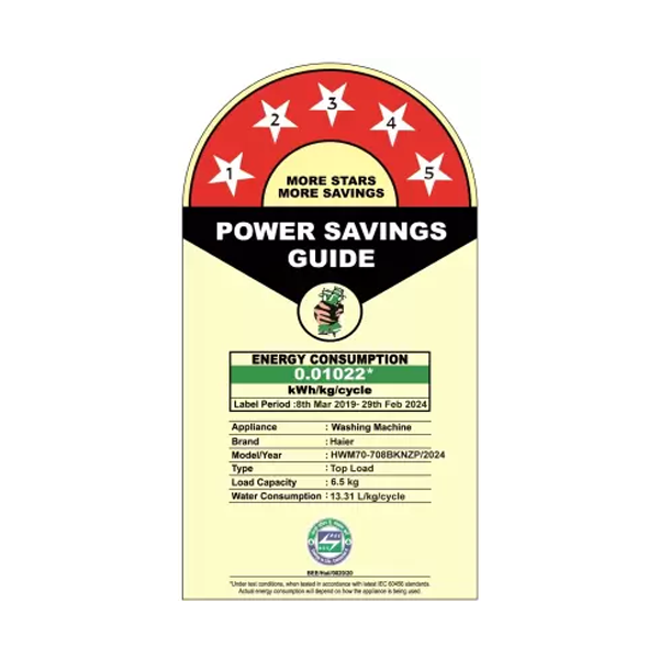 Buy Haier 7 Kg HWM70-708BKNZP Full Automatic Top Load Washing Machine - Vasanth and Co