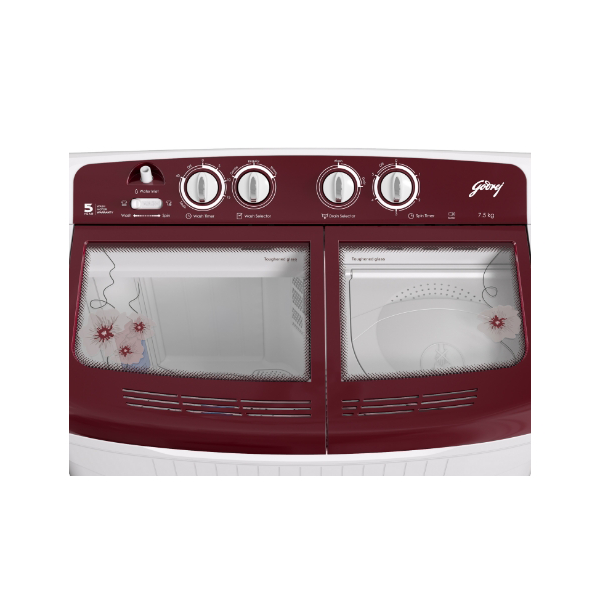 Buy Godrej 7.5KG WS EDGE 7.5 WnRd TB3 M Semi Auto Top Loading - Home Appliances | Vasanthandco