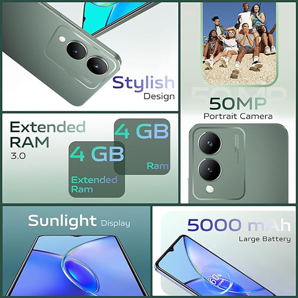 Buy Vivo Y17s 4 GB 64 GB Forest Green Mobile - Vasanth & Co