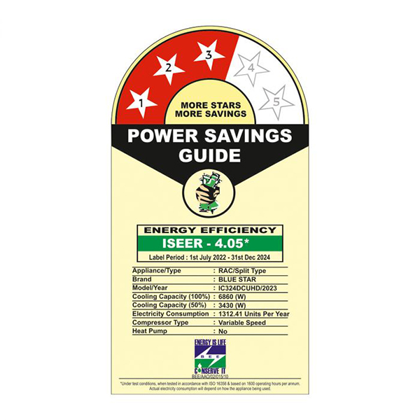 Buy Bluestar 2 Ton 3 Star IC324DCUHD Inverter Ac - Vasanth & Co