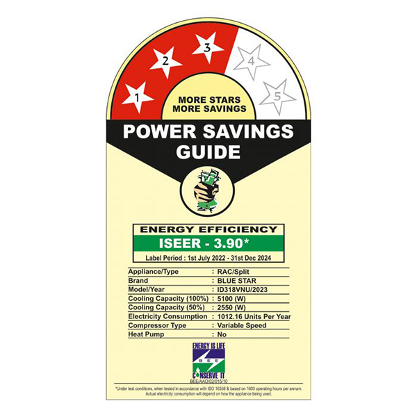 Buy Bluestar 1.5 Ton 3 Star ID318VNU Inverter Ac - Vasanth & Co