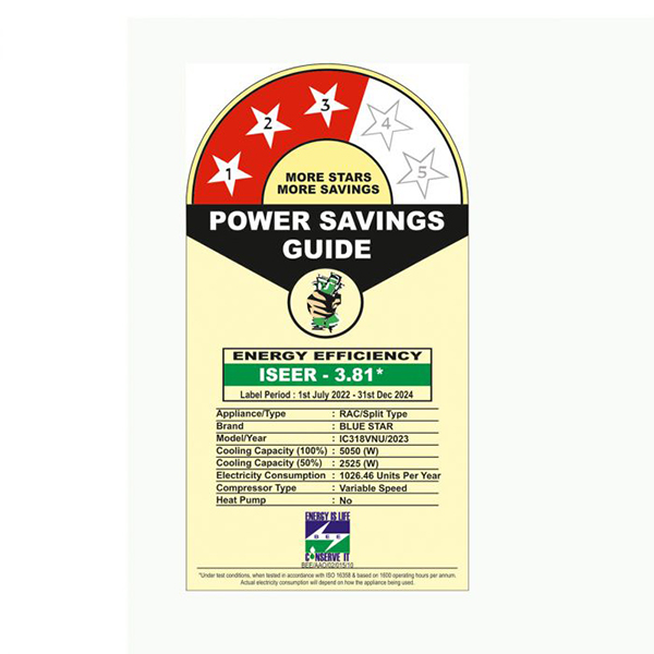 Buy Bluestar 1.5 Ton 3 Star IC318VNU Inverter Ac - Vasanth & Co
