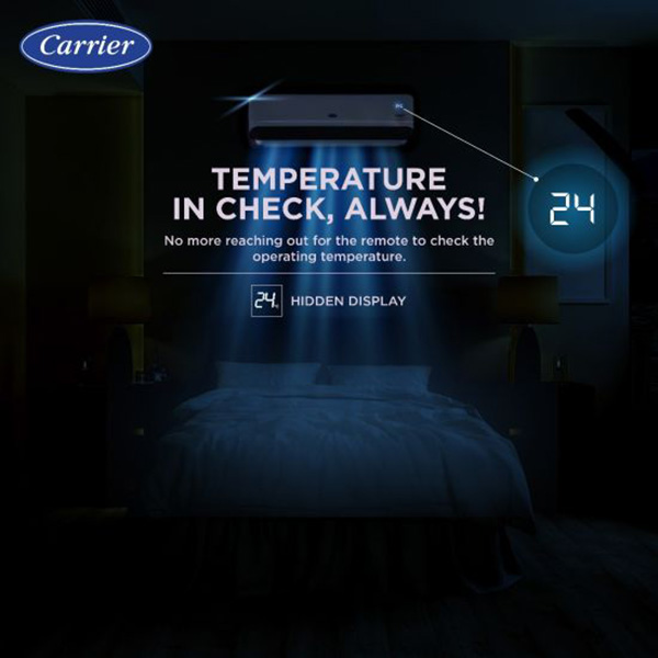 Buy Carrier 1.5 Ton 5 star 18K INDUS DXi Hybridjet Inverter with SE(KW) Display R32 Split Ac - Vasanth & Co