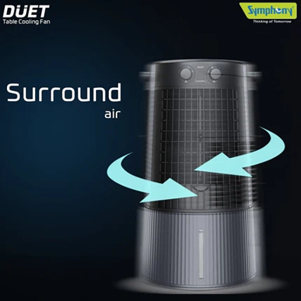 Buy Symphony 6 Litres Duet Cooling Fan Powerful Personal Table Cooling Fan - Vasanth and Co