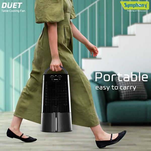 Buy Symphony 6 Litres Duet Cooling Fan Powerful Personal Table Cooling Fan - Vasanth and Co