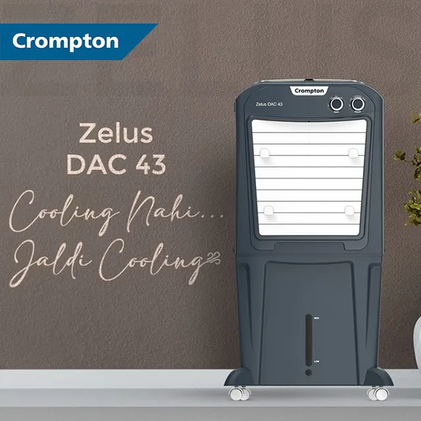 Buy Crompton 43 Litre ACGC-ZELUSDACA43 Desert Air Cooler - Vasanth and Co