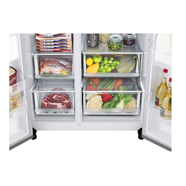 Buy LG 650 L 3 Star GL-B257EPZ3 Frost Free Side by Side Refrigerator - Vasanth & Co