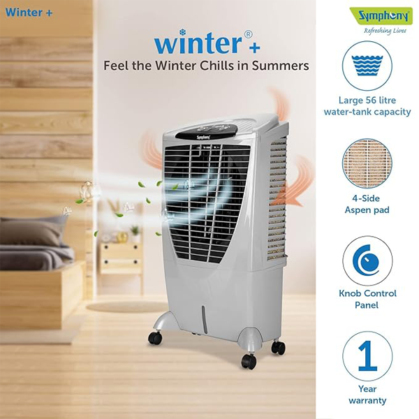 Buy Symphony 56 Litres Winter+ Desert Air Cooler - Vasanth & Co