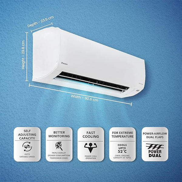 Buy Daikin 1.8 Ton 3 Star ATKL60UV16 Inverter Split Air Conditioner - Vasanth & Co
