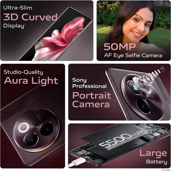 Buy Vivo V30E 8 GB RAM 128 GB Velvet Red Mobile - Vasanth And Co