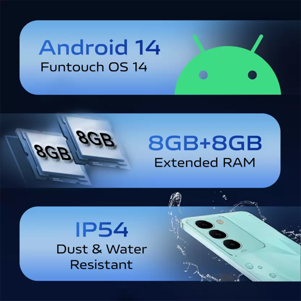 Buy Vivo T3 5G 8 GB RAM 256 GB Cosmic Blue Mobile Phone - Vasanth and Co