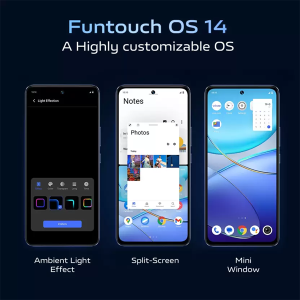 Buy Vivo T3 5G 8 GB RAM 256 GB Cosmic Blue Mobile Phone - Vasanth and Co