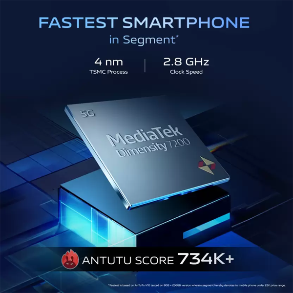 Buy Vivo T3 5G 8 GB RAM 256 GB Cosmic Blue Mobile Phone - Vasanth and Co