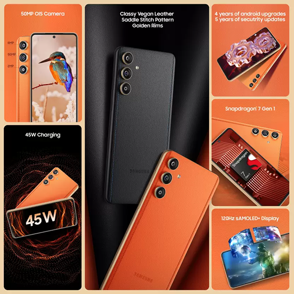 Buy Samsung Galaxy F55 5G (12 GB RAM, 256 GB) Apricot Crush Mobile Phone - Vasanth and Co