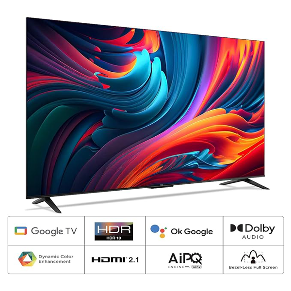 Buy TCL 65 inch 164 cm 65P635 Pro Bezel Less Full Screen Series Ultra HD 4K Smart LED Google TV - Vasanth and Co