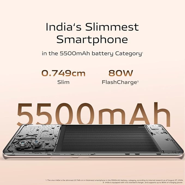 Buy Vivo V40e 5G 256 GB 8 GB RAM Royal Bronze Mobile - Vasanth & Co