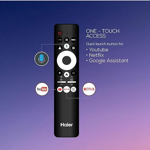 Buy Haier 139 cm (55 inches) 55P7GT-P UHD Smart Google TV with Hands free voice control - Vasanth and Co