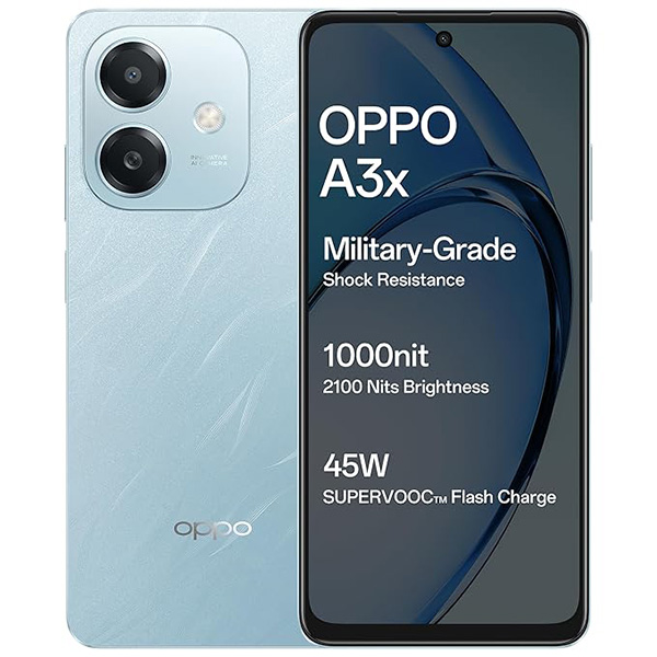 Buy Oppo A3x (4 GB RAM + 128 GB) Ocean Blue Mobile Phone - Vasanth and Co