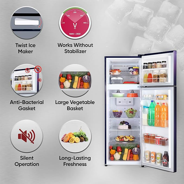 Buy LG 272 L 2 Star  GL-S312SBEY Frost Free Double Door Refrigerator - Vasanth & Co