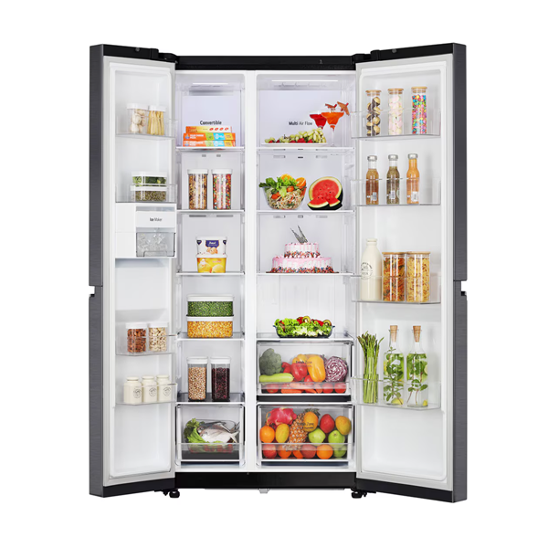 Buy LG 650L 3 Star  GL-B257HMC3 Side-by-Side Refrigerator - Vasanth & Co