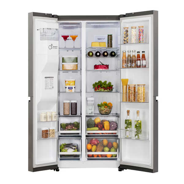 Buy LG 630 L 3 Star GL-L257CPZ3 Side by Side Refrigerator - Vasanth & Co