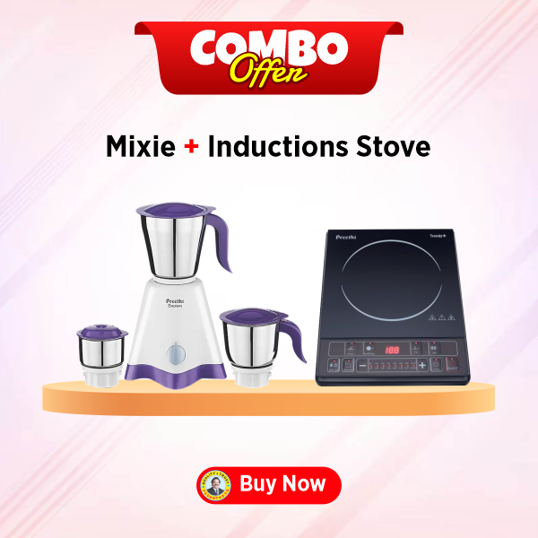 Buy Preethi MG-205 3 Jars 500 Watt Crown Mixer Grinder - Vasanth & Co