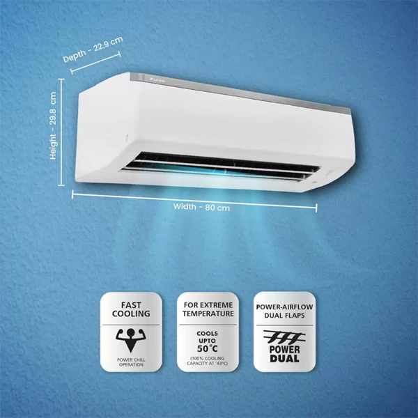 Buy Daikin 0.8 Ton 3 Star FTL30UV16 White Split AC - Vasanth & Co