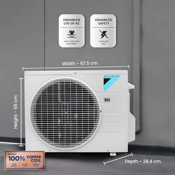 Buy Daikin 0.8 Ton 3 Star FTL30UV16 White Split AC - Vasanth & Co