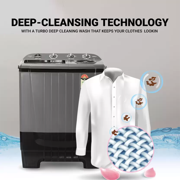 Buy Onida 8 kg 5 star S80SBXG  Semi Automatic Top Load Washing Machine - Vasanth & Co