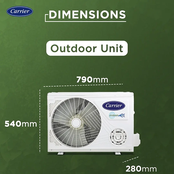 Buy Carrier 1 Ton 3 Star 12k XCEL LUMO FXi Inverter Split Ac - Vasanth & Co