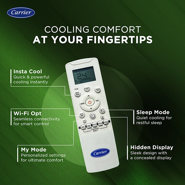 Buy Carrier 1 Ton 3 Star 12k Indus Fxi Inverter R32 Split Ac - Vasanth & Co