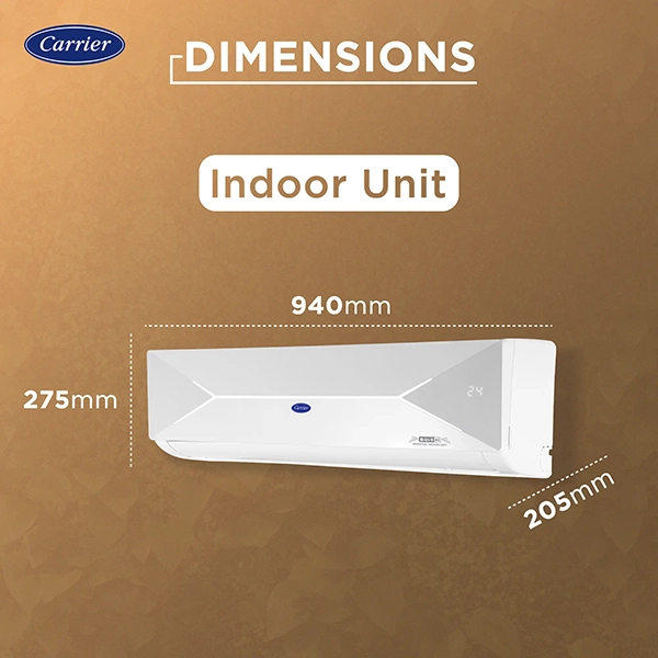 Buy Carrier 1 Ton 5 Star 12k XCEL LUMO FXi R32 Inverter Split Ac - Vasanth & Co