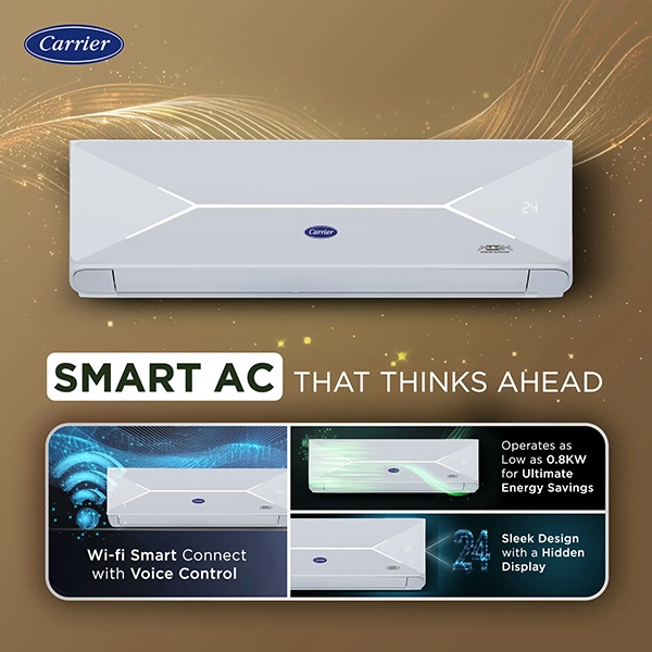 Buy Carrier 1 Ton 5 Star 12k XPERT LUMO FXi Inverter R32 Split Ac - Vasanth & Co