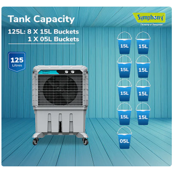 Buy Symphony Movicool 125 L Desert Air Cooler - Vasanth & Co