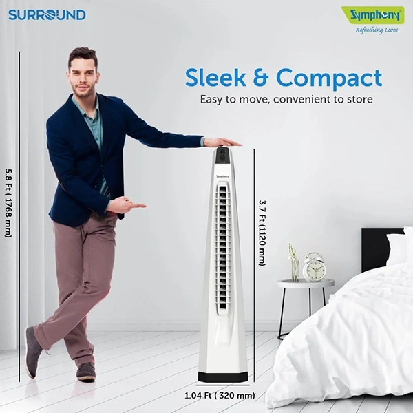 Buy Symphony Surround Bladeless Tower Fan - Vasanth & Co
