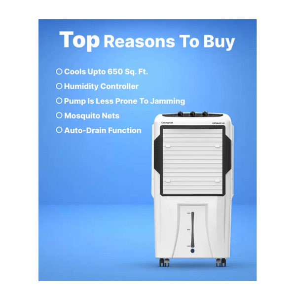 Buy Crompton 100 L ACGC Optimus 100 Desert Air Cooler - Vasanth & Co