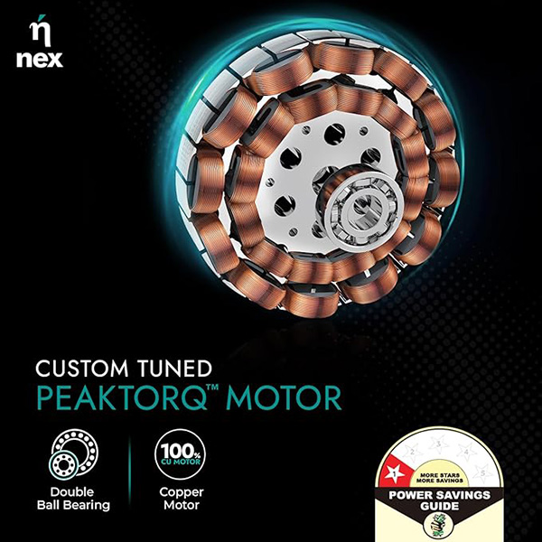 Buy Nex Dryft A90 5 Star 3 Blade BLDC Classic White Ceiling Fan - Vasanth & Co