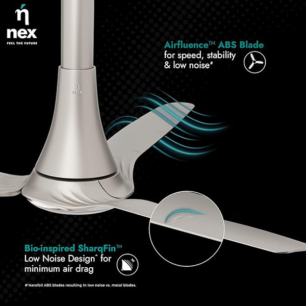 Buy Nex Dryft A90 Slate Gold Ceiling Fan - Vasanth & Co