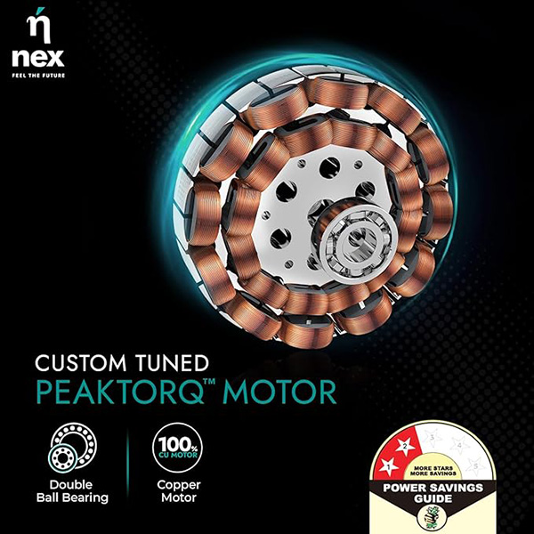 Buy NEX Glyde A40 2 Star 1200 mm Blush Premium Ceiling Fan - Vasanth & Co