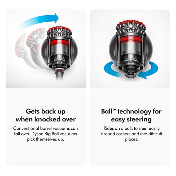 Buy Dyson Big Ball CY23 Iron/Sprayed Satin Red Corded Vacuum Cleaner - Home Appliances