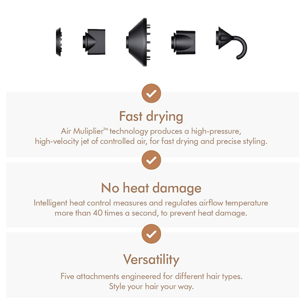 Buy Dyson SuperSonic HD08 Prussian Blue/Rich Copper Hair Dryer - Home Appliances