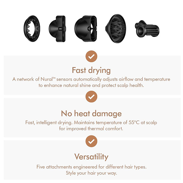 Buy Dyson Supersonic Nural HD16 Ceramic patina/Topaz Hair Dryer - Home Appliances