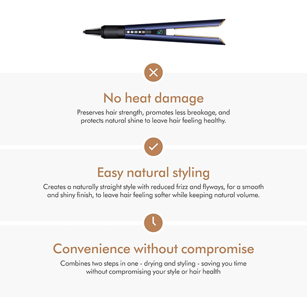 Buy Dyson Airstrait HT01 Prussian Blue/Rich Copper Hair Straightener - Home Appliances