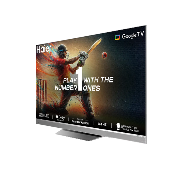 Buy Haier 65 inch 164 cm H65M95EUX Silver Series 4K Ultra HD Smart QD-Mini LED Google TV - Home Entertainment