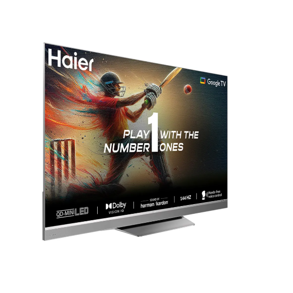 Buy Haier 65 inch 164 cm H65M95EUX Silver Series 4K Ultra HD Smart QD-Mini LED Google TV - Home Entertainment