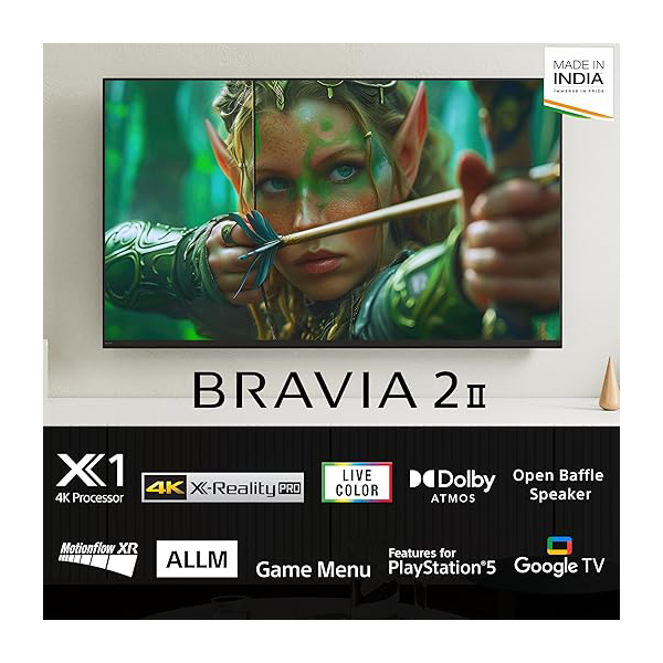 Buy Sony Bravia 2 75 inch 189 cm K-75S25M2 4K Ultra HD Smart LED Google TV - Vasanth and Co